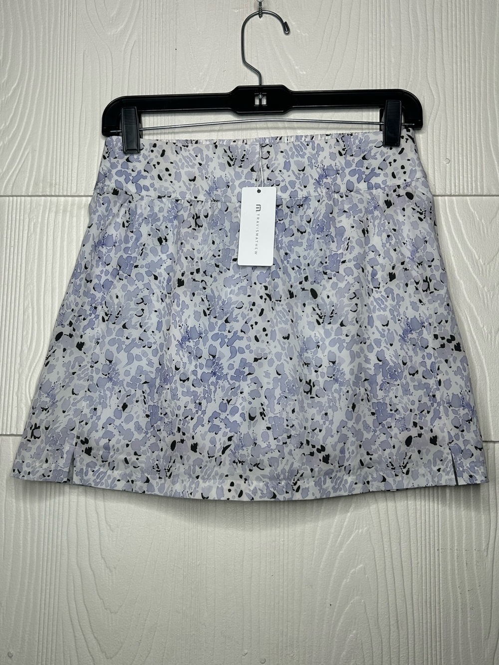 Travis Mathew Lilac and Black Printed Mini Skirt